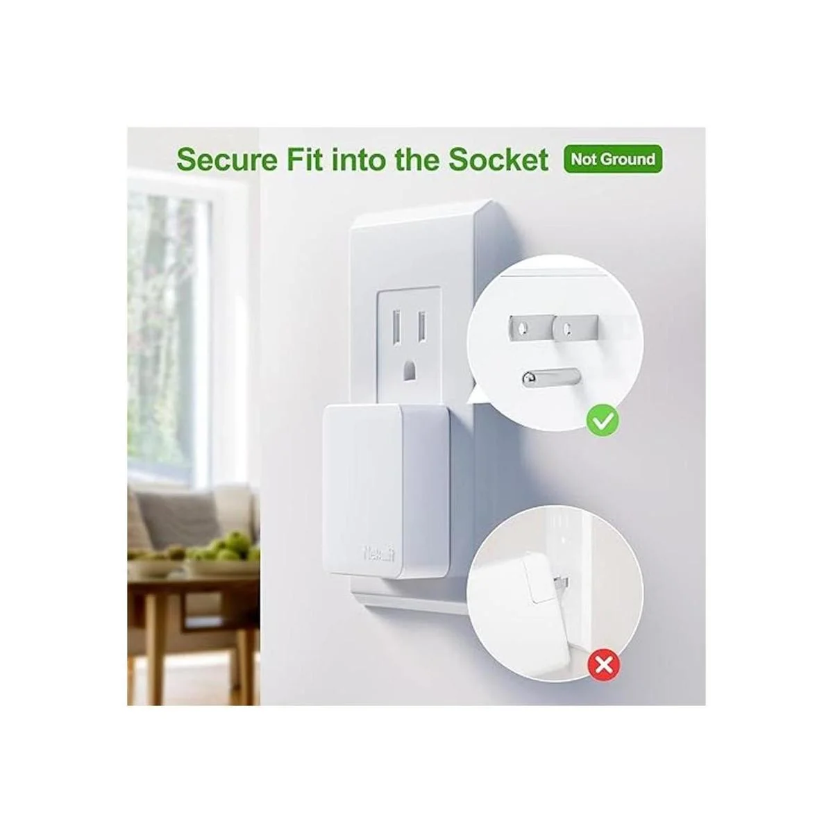 Nekmit cargador de pared USB de doble puerto muy_4