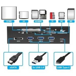 Controlador de refrigeración KingWin Negro_4