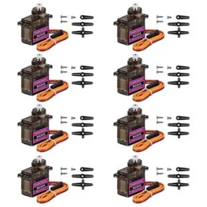 8 unids MG90S 0.32 oz servo motor micro metal engranaje_1
