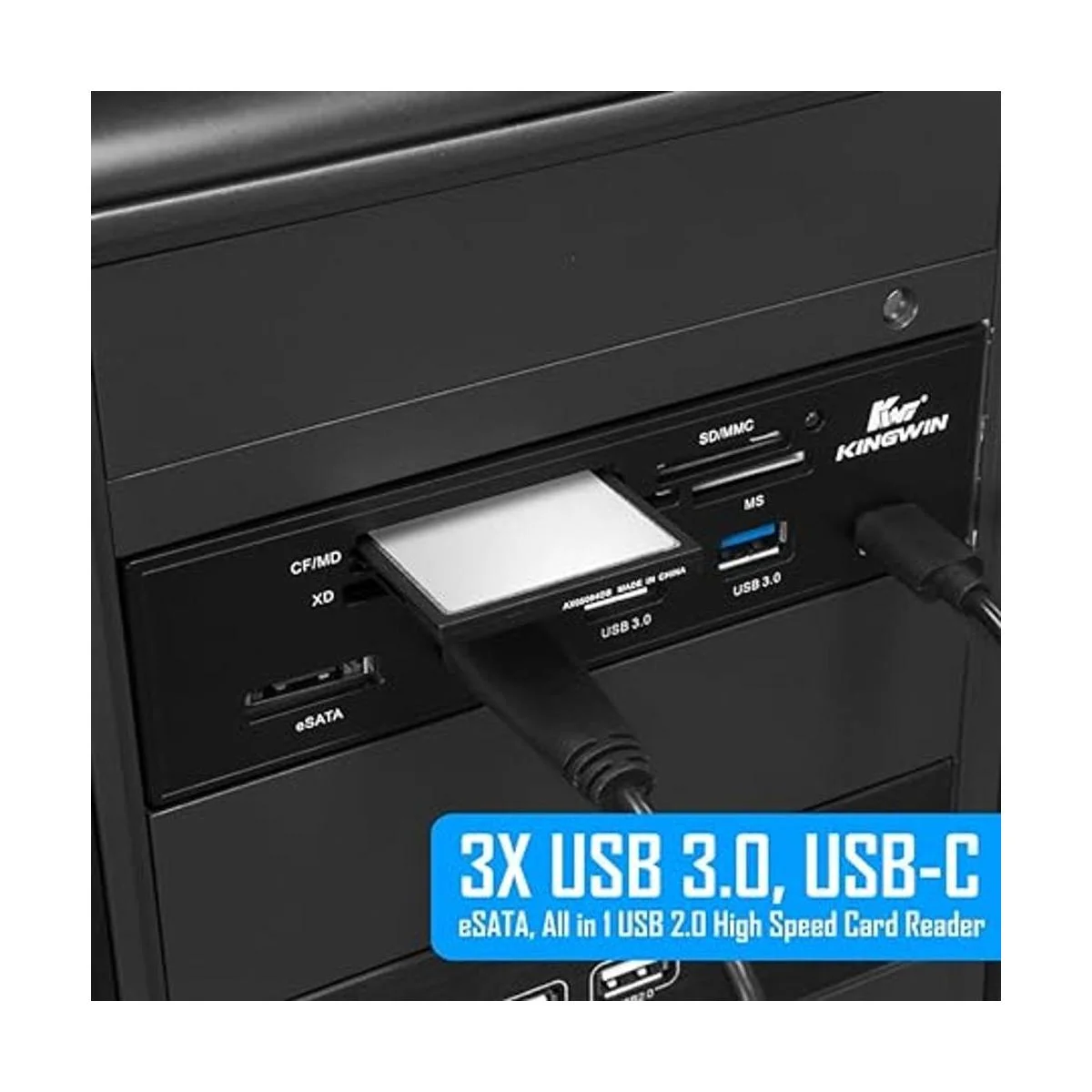 Controlador de refrigeración KingWin Negro_3