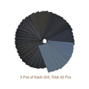 Lija en seco o mojado grano 120 a 3000 surtido 9 x 3.6