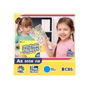 Purple Ladybug Calcomanías 3D hinchadas para niños a_3