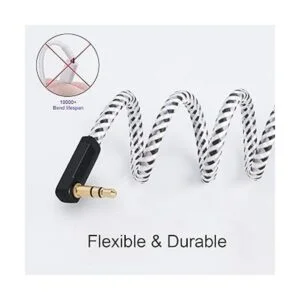 CableCreation 1.5 pies Cable de audio auxiliar de 3.5 mm_4