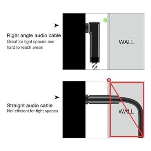CableCreation 1.5 pies Cable de audio auxiliar de 3.5 mm_3