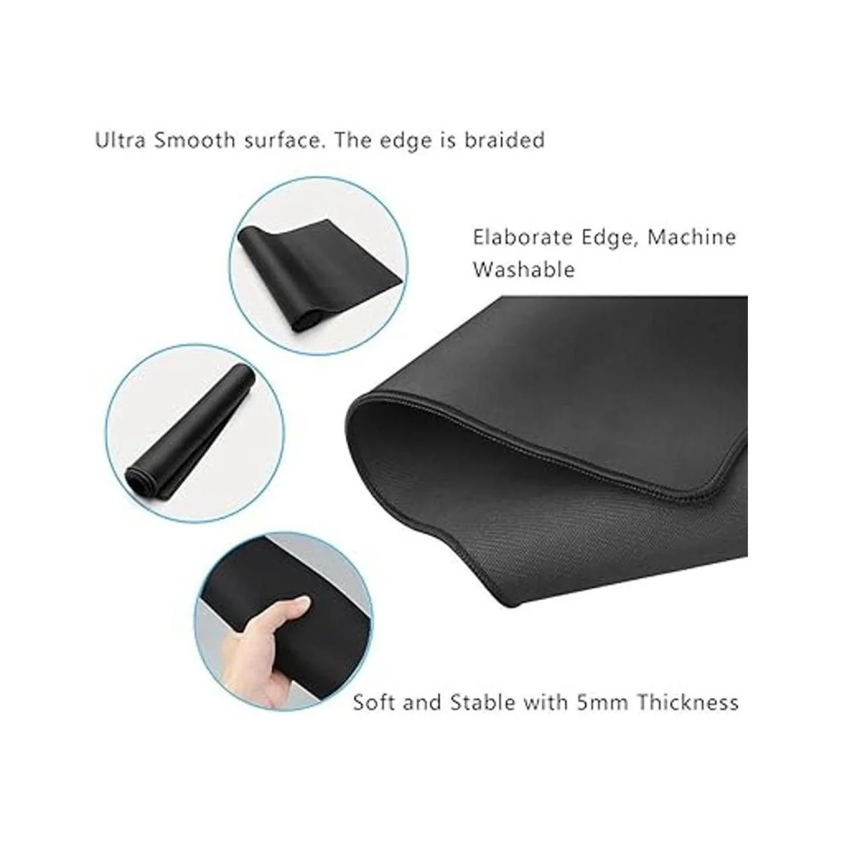 Tapete para mouse Cmhoo extragrande de goma