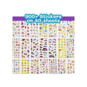 Purple Ladybug Calcomanías 3D hinchadas para niños a_6