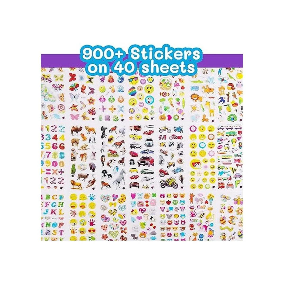 Purple Ladybug Calcomanías 3D hinchadas para niños a_6