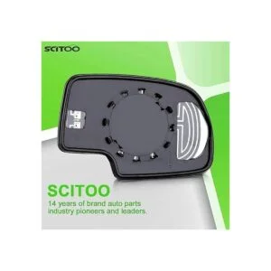 SCITOO Espejo exterior de repuesto de vidrio lateral del
