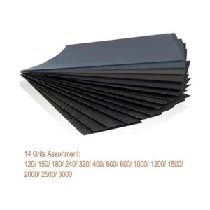 Lija en seco o mojado grano 120 a 3000 surtido 9 x 3.6