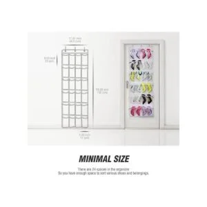 Eutuxia Organizador de 24 bolsillos para colgar con 3_4
