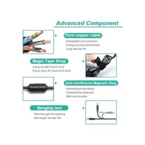 HKY Adaptador de corriente universal de 9 V con 7_5