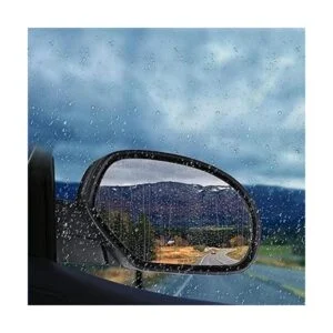 Espejo retrovisor negro texturado para puerta del chofer_2