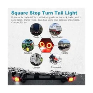 Partsam Kit de luces LED de remolque de 12 V kit de luces_2