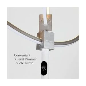 Brightech Lámpara de pie LED Eclipse Los anillos de luz_4