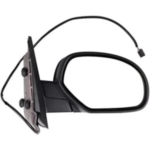 Espejo retrovisor negro texturado para puerta del chofer_1