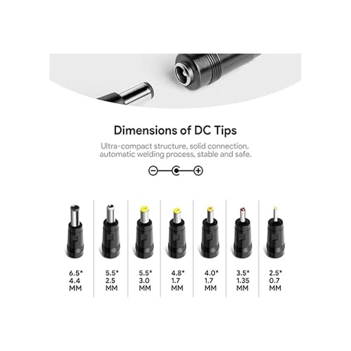 HKY Adaptador de corriente universal de 9 V con 7_4