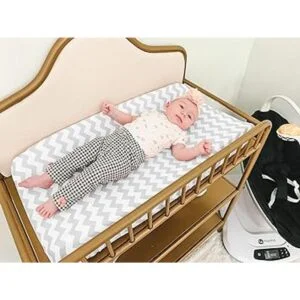 Funda para cambiador de bebé 4 unidades de algodón puro_2