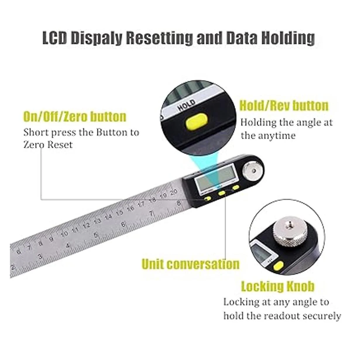 Delgada Buscador de ángulo digital 20 pulgadas19.685 in_2