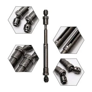 2pcs RC coche 110 Eje De Transmisión Dogbone Metal acero_3