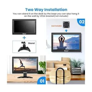 Eyoyo Monitor LCD TFT de 12 pulgadas con entrada AV HDMI_6