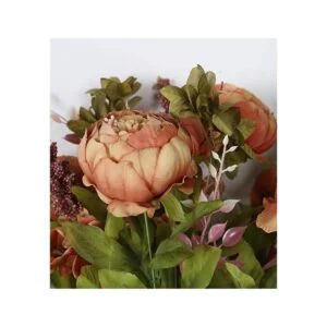 Flores artificiales de peonía Duovlo flores de seda de_4