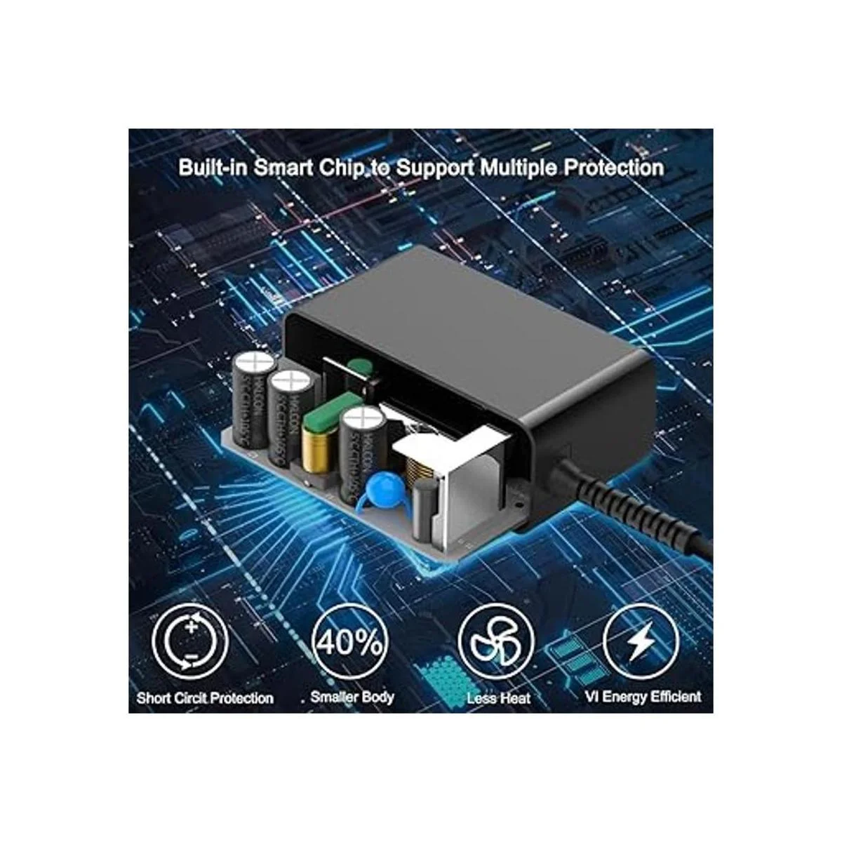 HKY Adaptador de corriente universal de 9 V con 7_6