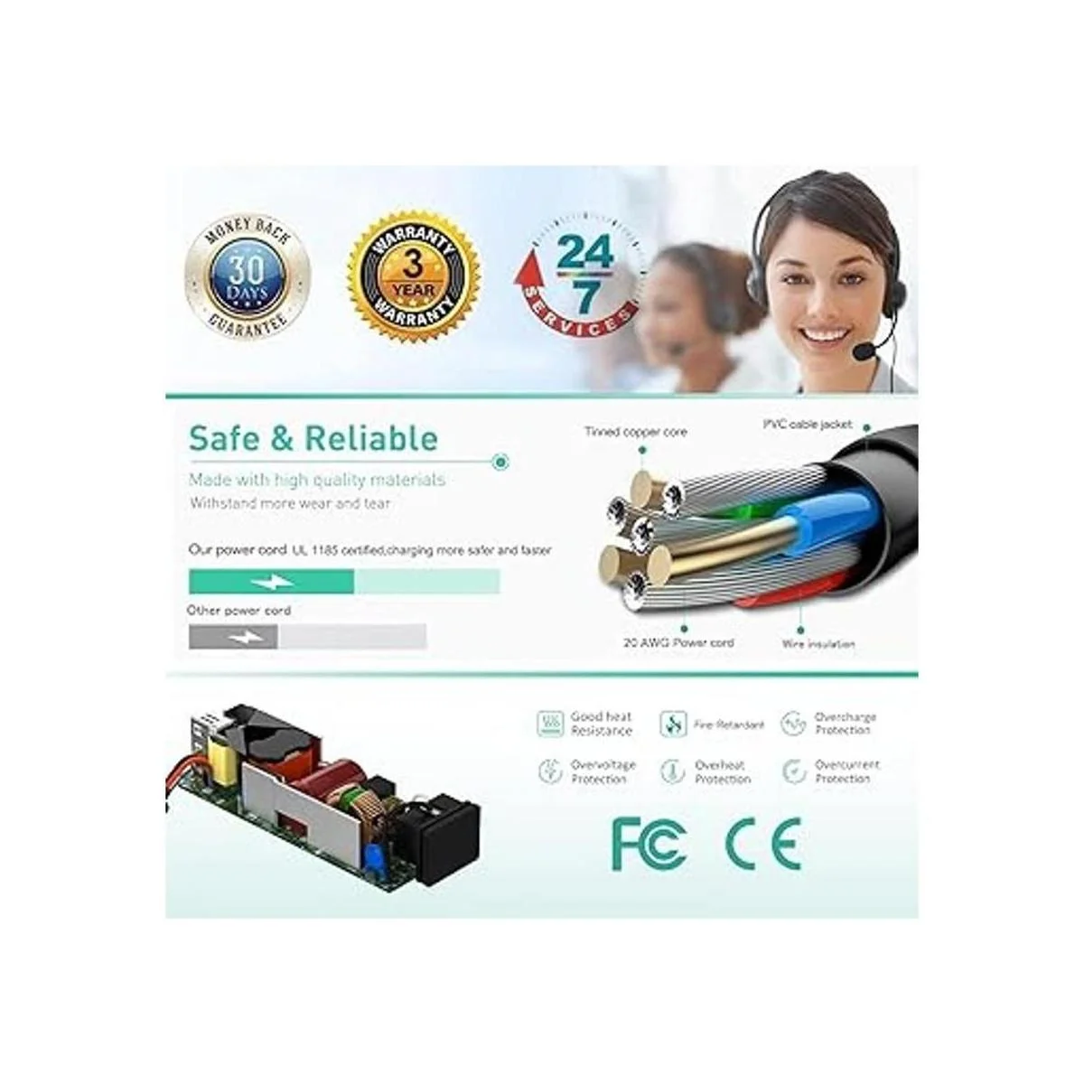 HKY Adaptador de corriente universal de 9 V con 7_2