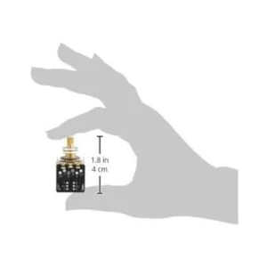 Potenciómetro DPDT de audio con eje dividido de empuje y_5