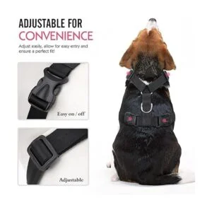 Pawaboo Chaleco arnés de seguridad para perro cinturón_4