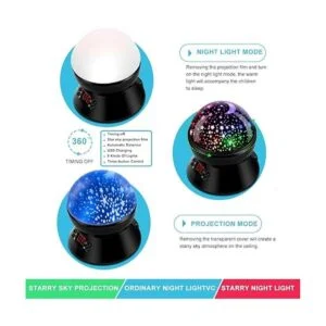 Mokoqi Luces de noche giratorias para proyección de cielo_6