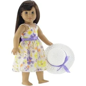 Emily Rose Ropa de muñeca de 18.0 in Precioso vestido
