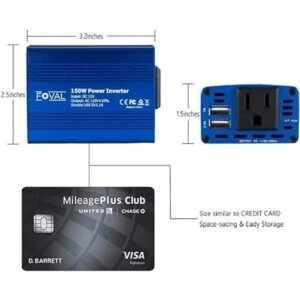 Inversor de potencia para automóvil de Foval de 12 V CC a_3