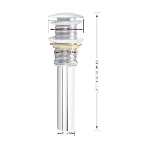 Purelux Tapón de desage para fregadero de baño con_2