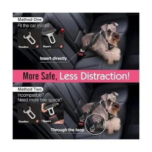 Pawaboo Chaleco arnés de seguridad para perro cinturón_2