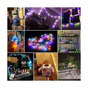 ALOVECO Cadena de luces LED de 18 pies 50 luces LED_6