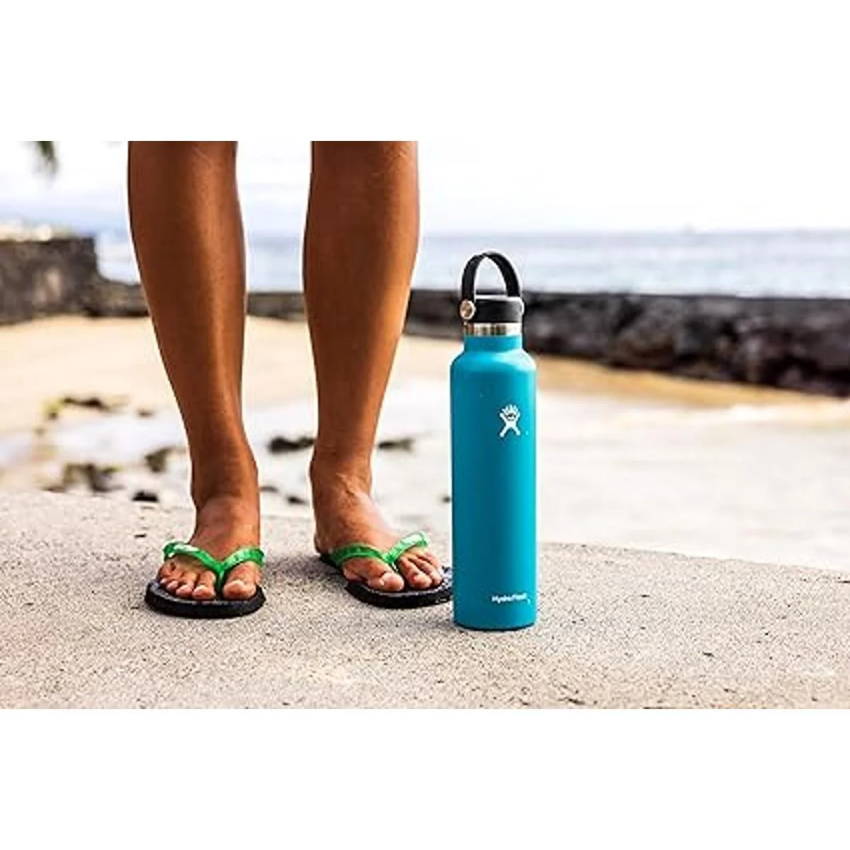 Hydro Flask Botella de boca estándar con tapa flexible_3