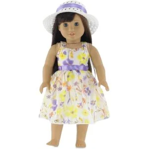 Emily Rose Ropa de muñeca de 18.0 in Precioso vestido