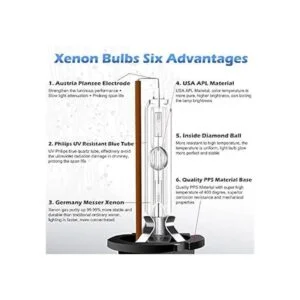 RCP D1S4 D1S 4300K Bombilla de reemplazo Xenón HID_4