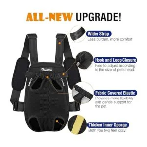 Pawaboo Mochila de transporte para mascotas ajustable_5