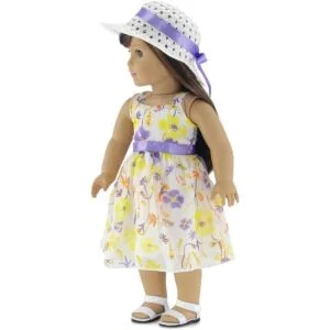 Emily Rose Ropa de muñeca de 18.0 in Precioso vestido