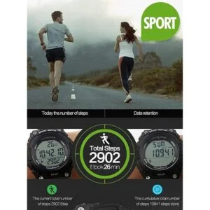 Gosasa Sports Waterproof Digital Fitness Watch Pedometer