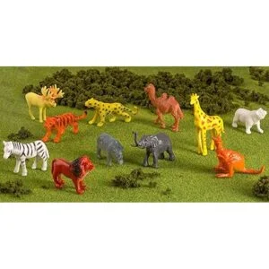 Paquete de fiesta de 100 piezas de mini animales salvajes_3