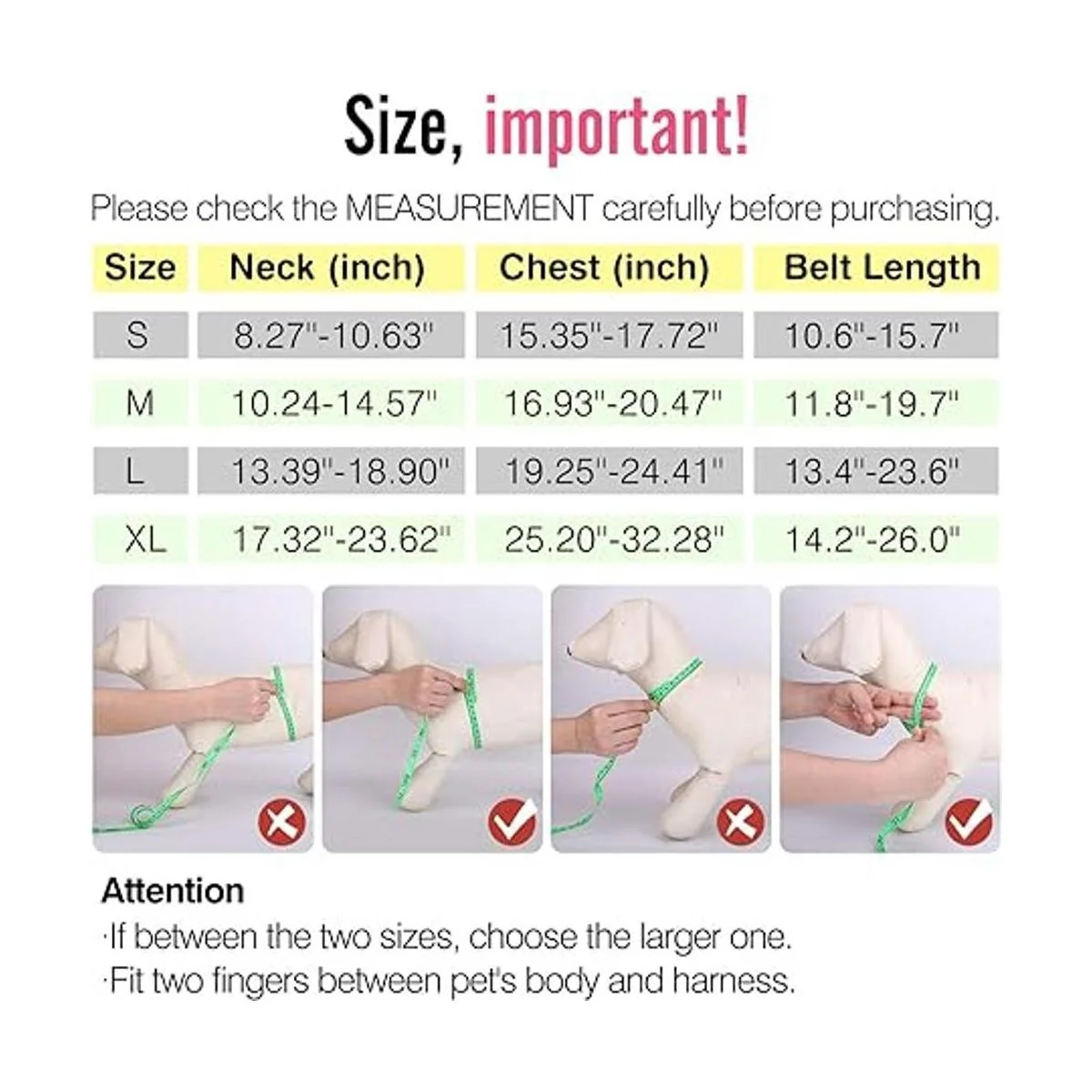 Pawaboo Chaleco arnés de seguridad para perro cinturón_5