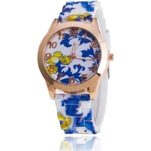 CdyBox relojes analógicos con diseño floral con correa_4