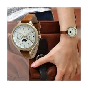 Peugeot 3053 Reloj de cuarzo analógico chapado en oro de_6