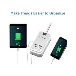 6 puertos USB cargador Hub de escritorio enchufe de EE._2