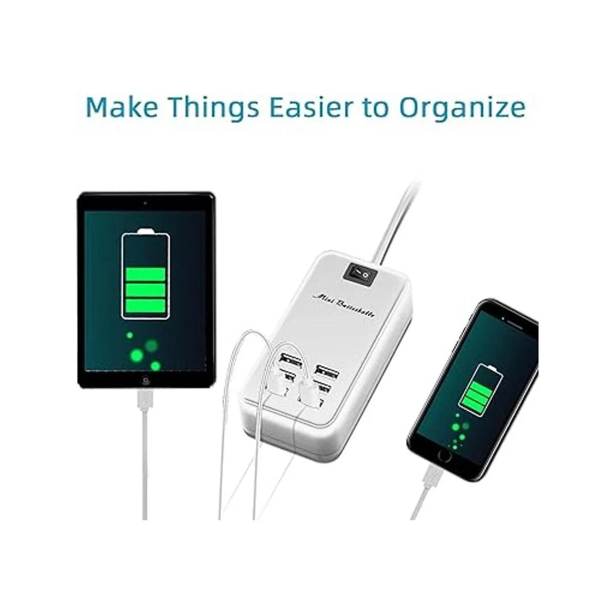 6 puertos USB cargador Hub de escritorio enchufe de EE._2