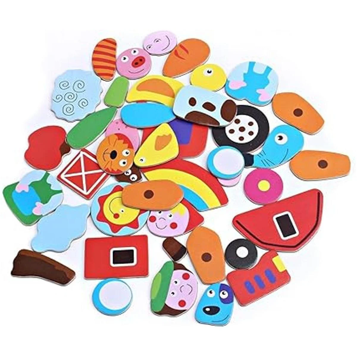 Juguete de madera pizarrón magnético de borrado en seco_5