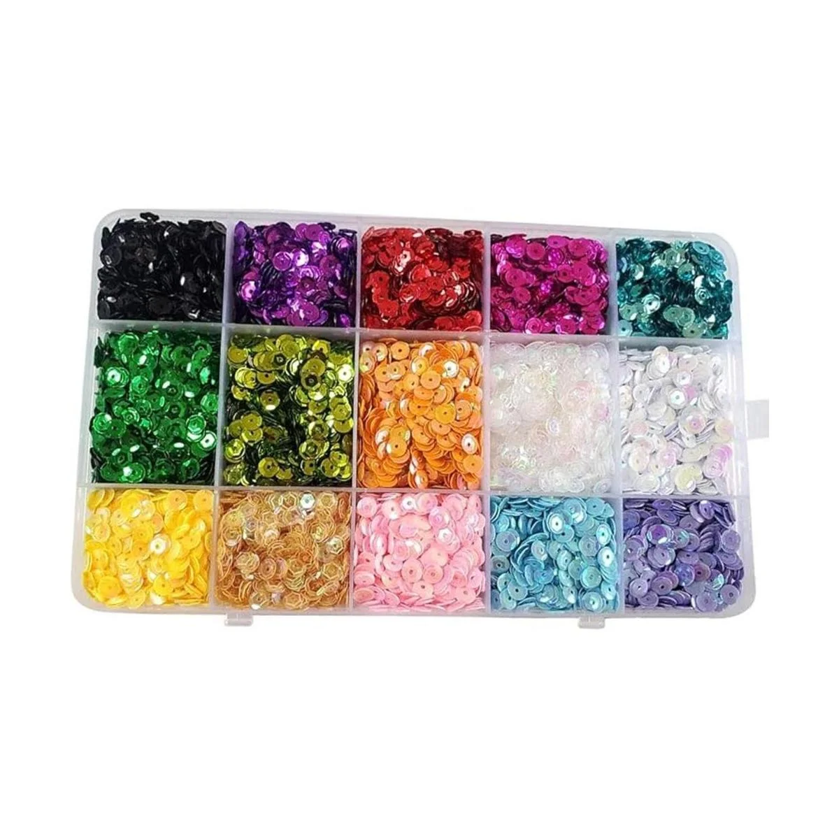 Mezcla de 15 colores con lentejuelas para decoración de_2