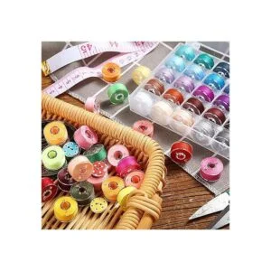 Bobinas de hilo preenrolladas con caja de bobina para